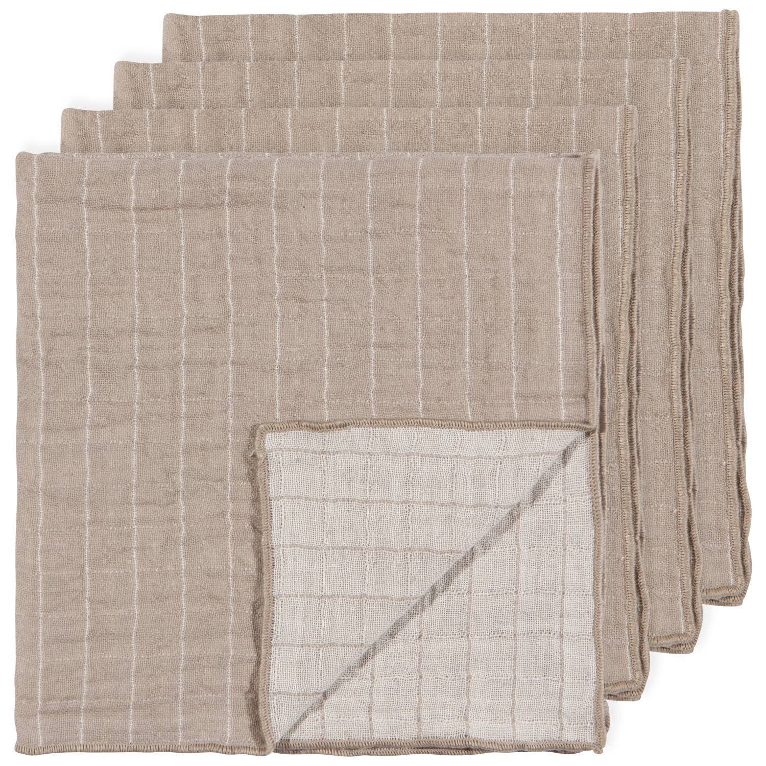 Danica Heirloom - Dove Gray Double Weave Napkins Set of 4 | A Garden Party